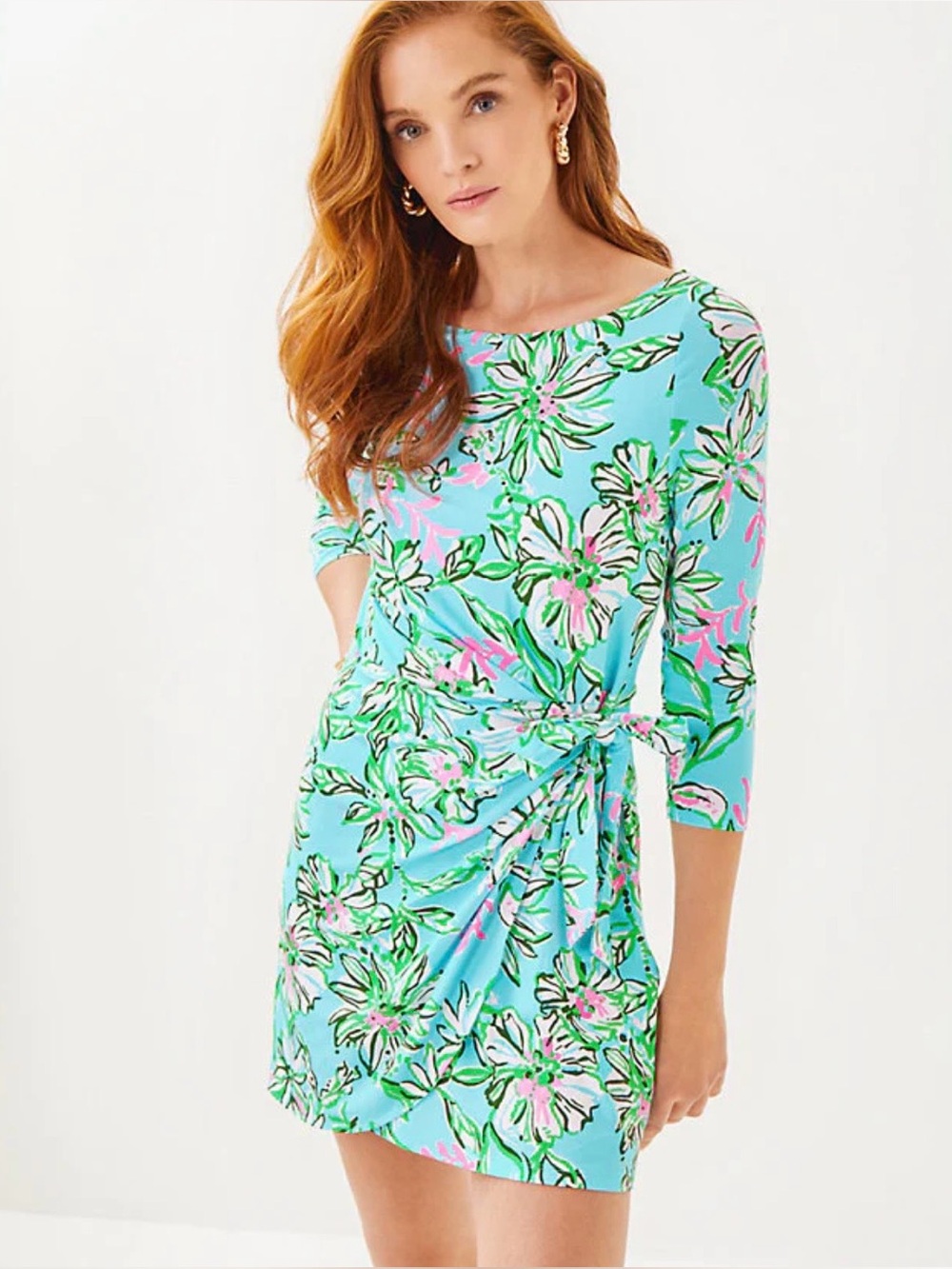 NWT Lilly Pulitzer Blaise 3/4 Sleeve Romper Multi Sun of a Bun Small MSRP $158